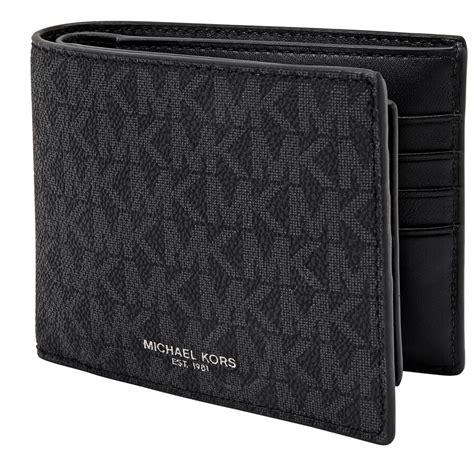 black michael kors mens wallet|Michael Kors small black wallet.